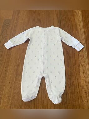 babycottons Cotton Pima Footed One-Piece with Tulips Floral Print